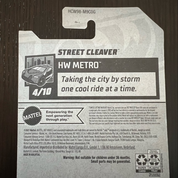 Hot Wheels #30 HW Metro #4 Red Street Cleaver - Picture 5 of 5